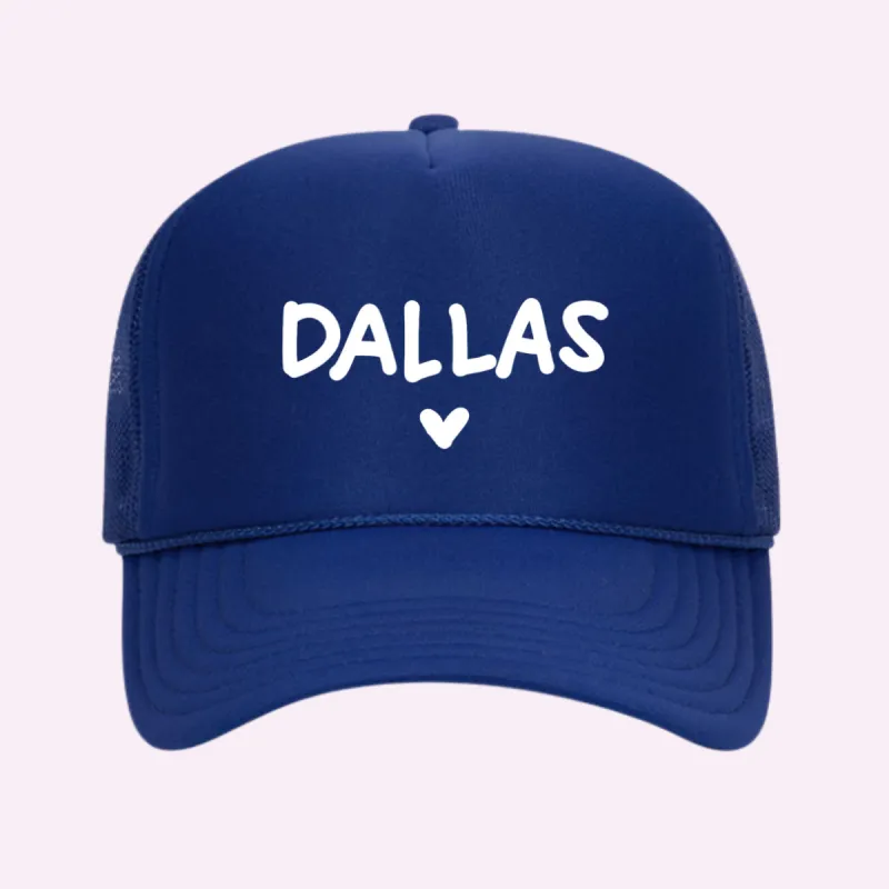 I LOVE DALLAS ♡ printed trucker hat sold by BFFS & BABES