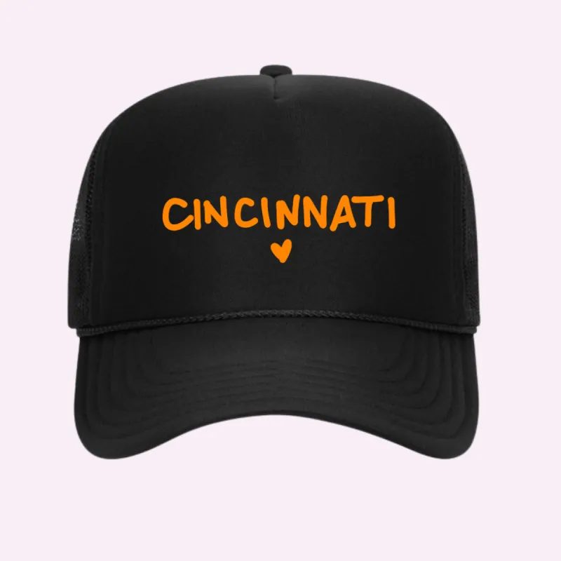 I LOVE CINCINNATI ♡ printed trucker hat sold by BFFS & BABES