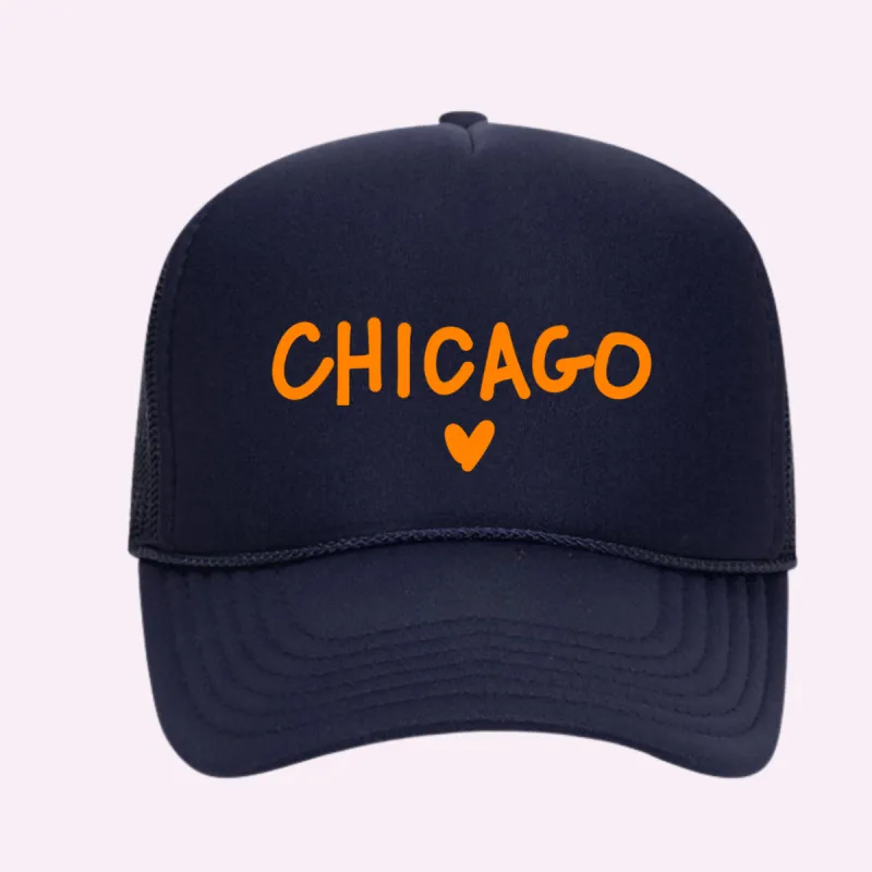 I LOVE CHICAGO ♡ printed trucker hat sold by BFFS & BABES