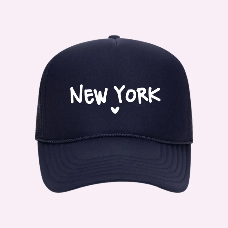 I LOVE NEW YORK ♡ printed trucker hat sold by BFFS & BABES