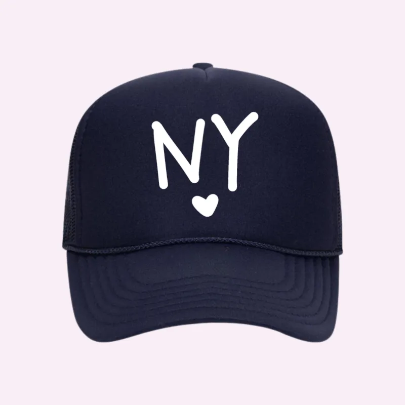 I LOVE NY ♡ printed trucker hat sold by BFFS & BABES