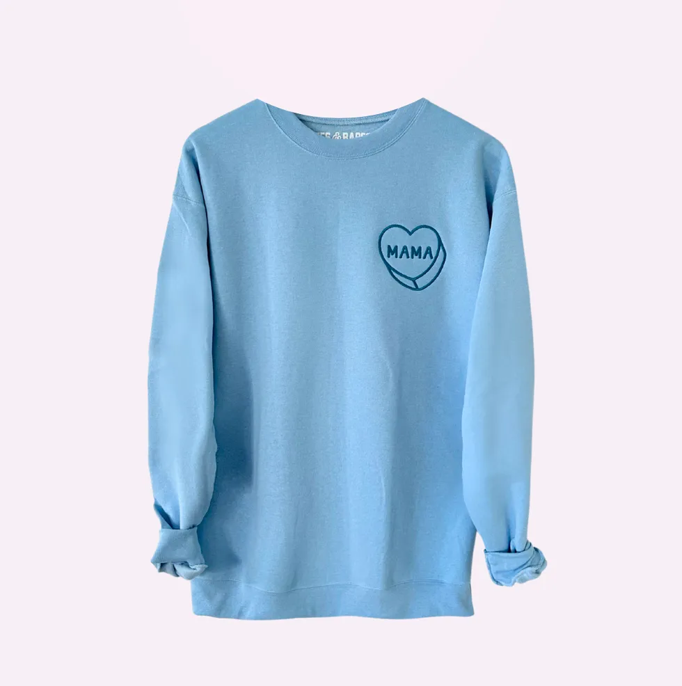 LUV LETTERS STITCH ♡ mama heart sweatshirt sold by BFFS & BABES product image thumbnail 4