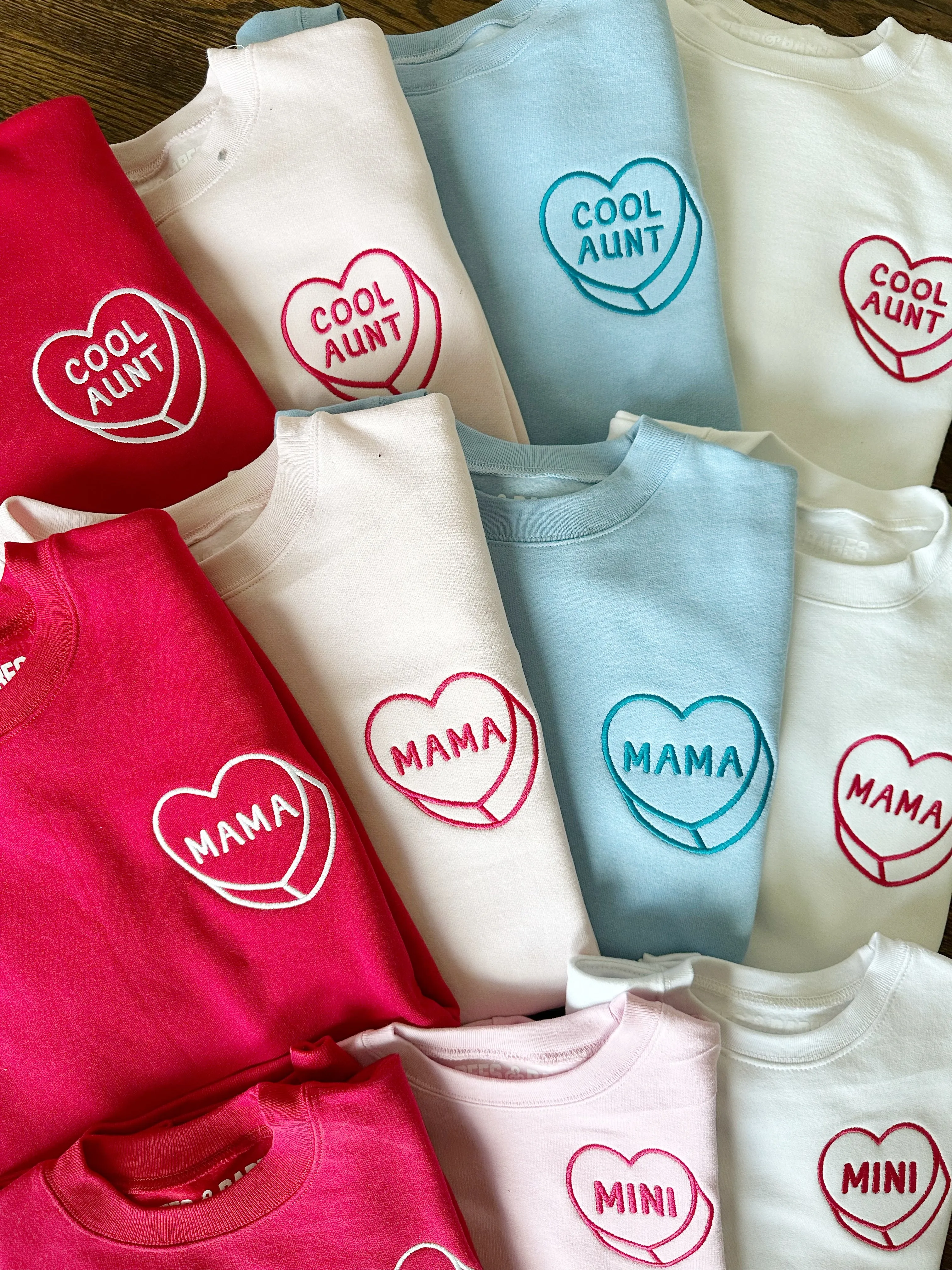 LUV LETTERS STITCH ♡ mama heart sweatshirt sold by BFFS & BABES product image thumbnail 2