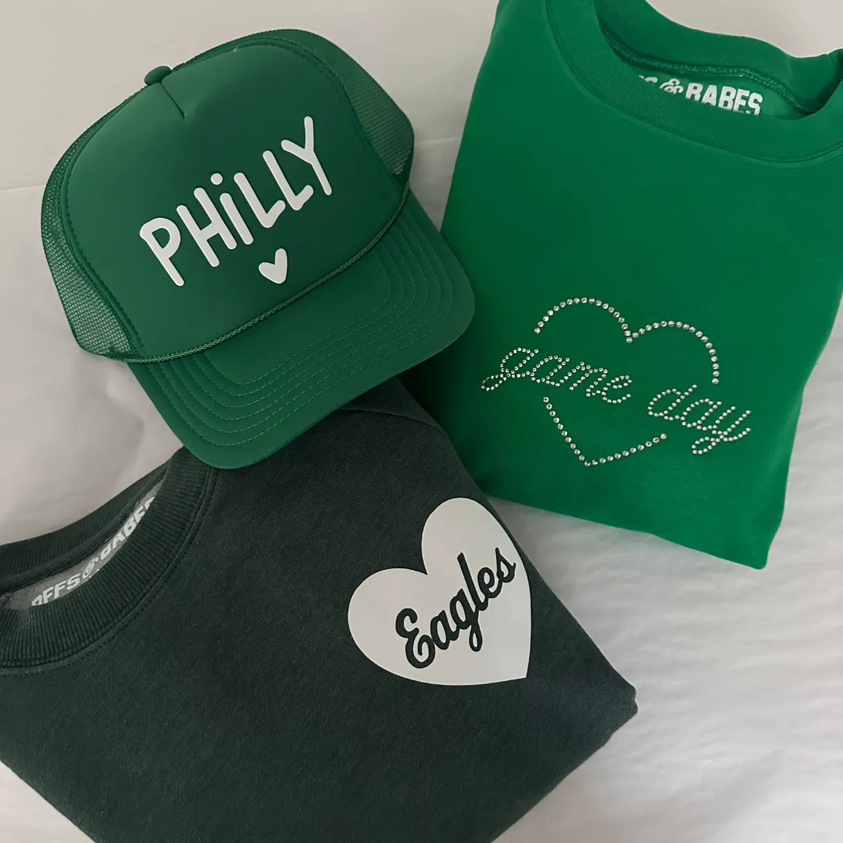 EAGLES CROP ♡ cropped sweatshirt sold by BFFS & BABES product image thumbnail 2