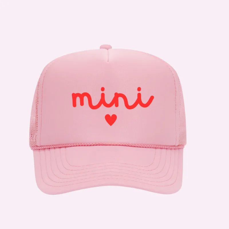 MINI HEART ♡ youth trucker hat made by BFFS & BABES
