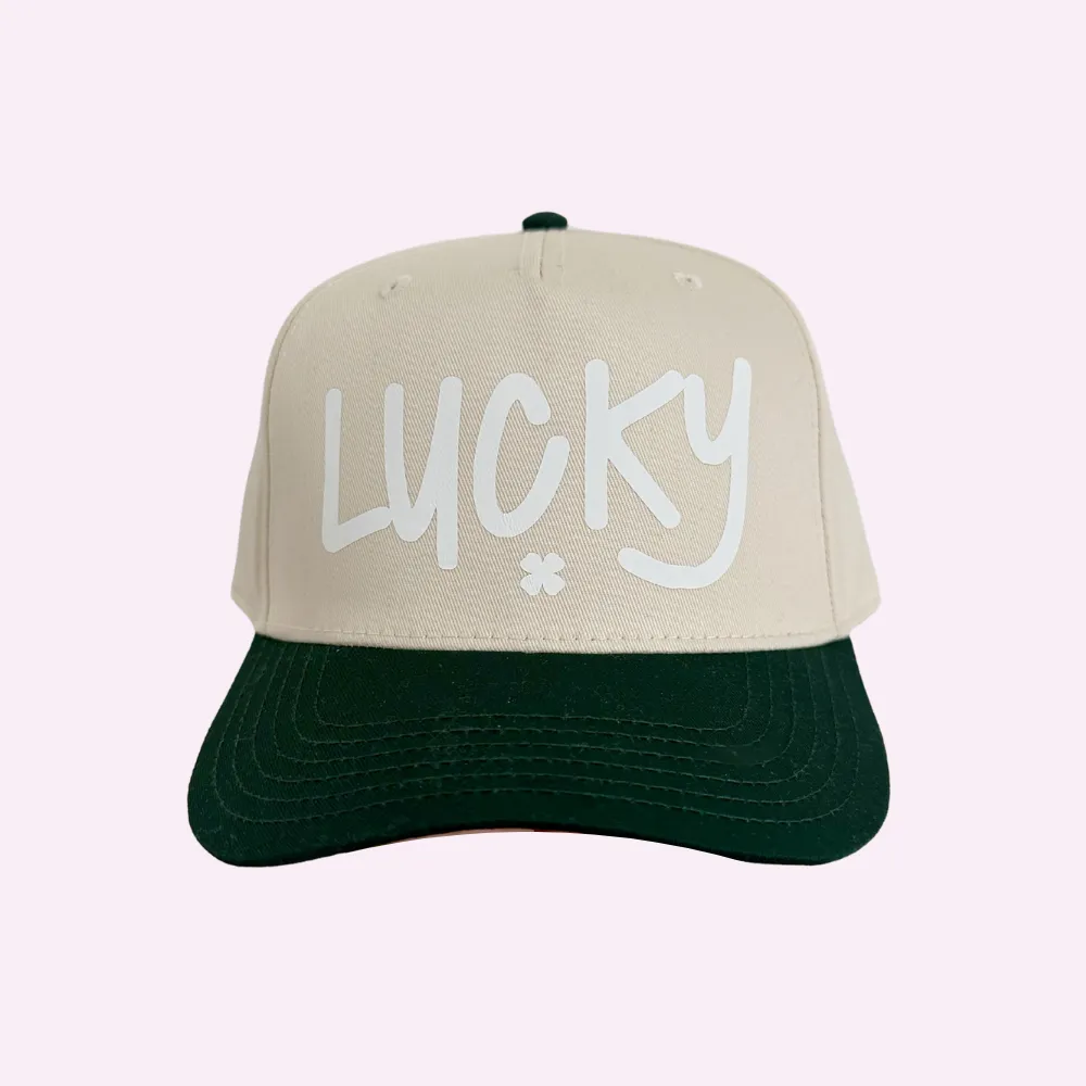 LUCKY ♡ printed hat sold by BFFS & BABES