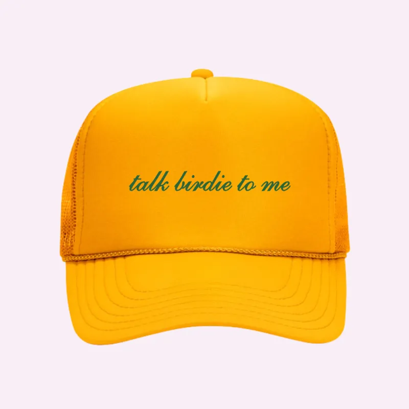 TALK BIRDIE ♡ printed trucker hat sold by BFFS & BABES