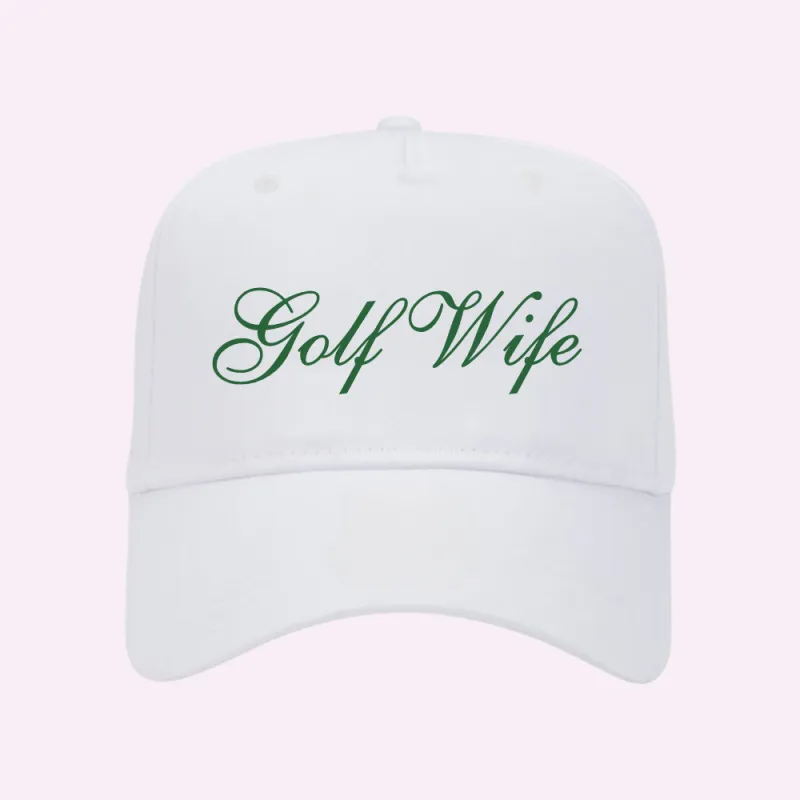 GOLF WIFE ♡ personalizable baseball cap sold by BFFS & BABES