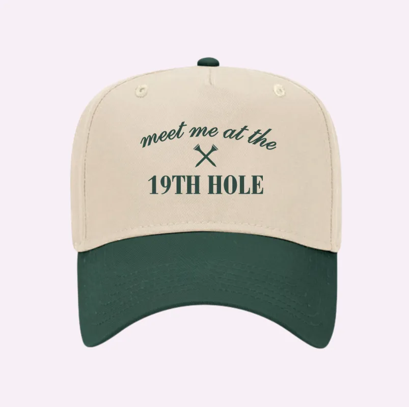 19TH HOLE ♡ printed baseball cap sold by BFFS & BABES