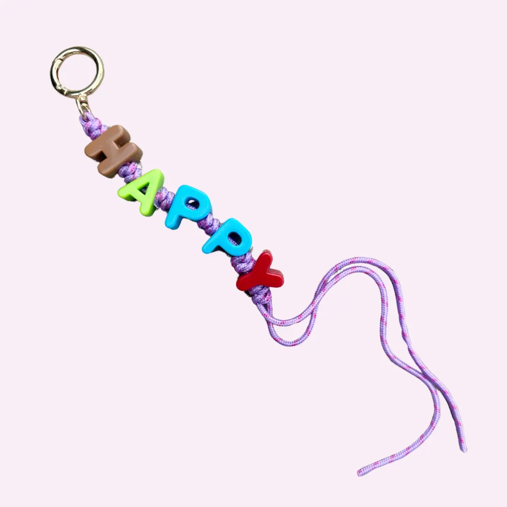 HAPPY ♡ bag charm sold by BFFS & BABES