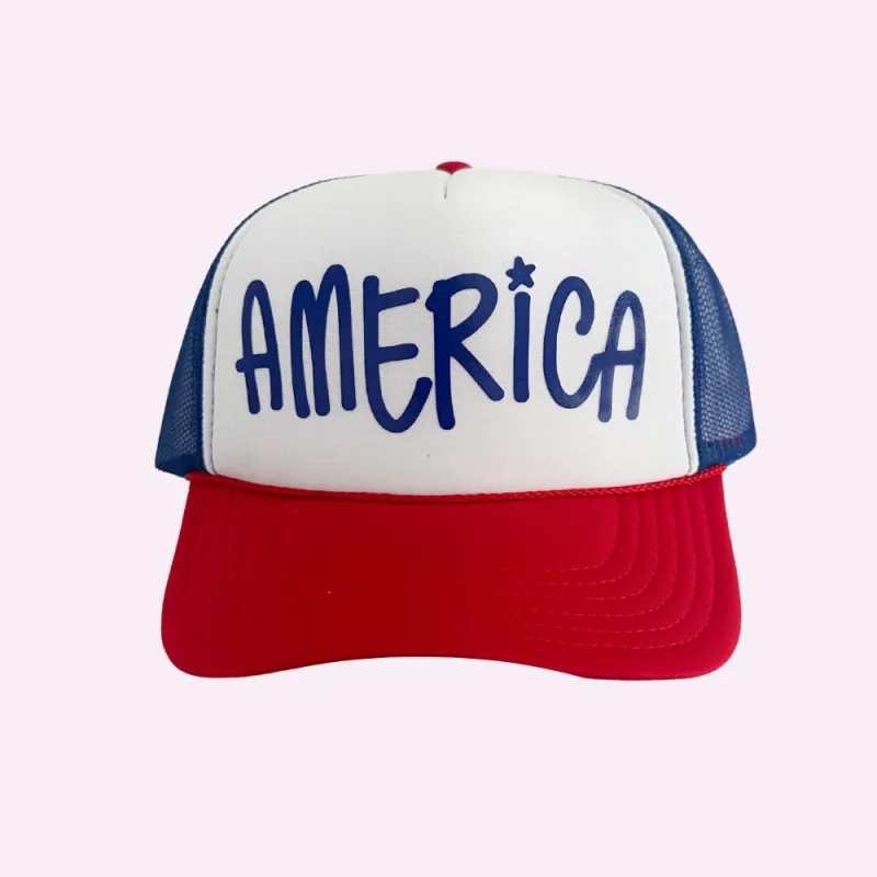 AMERICA ♡ trucker hat sold by BFFS & BABES