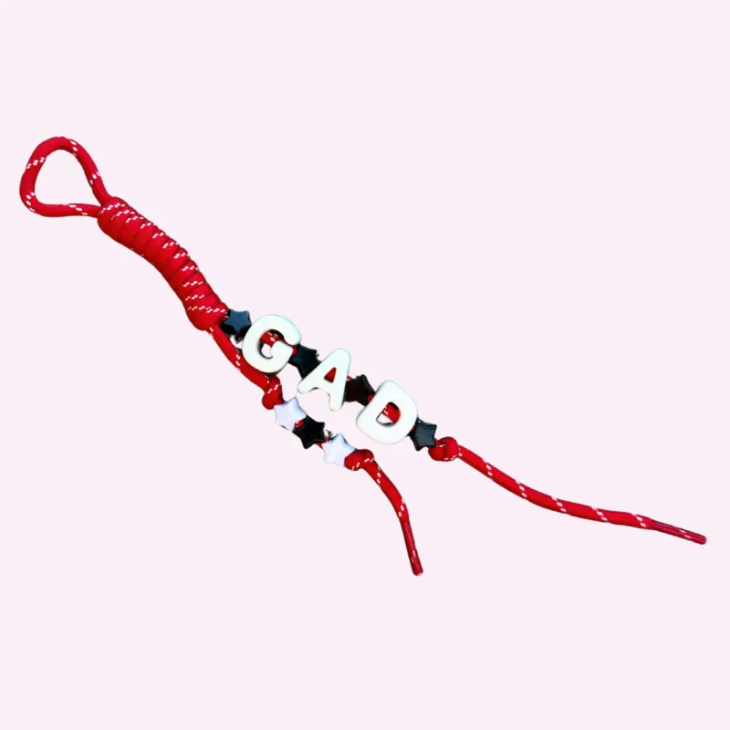 CUSTOM RED CHARMIE ♡ personalizable bag charm sold by BFFS & BABES