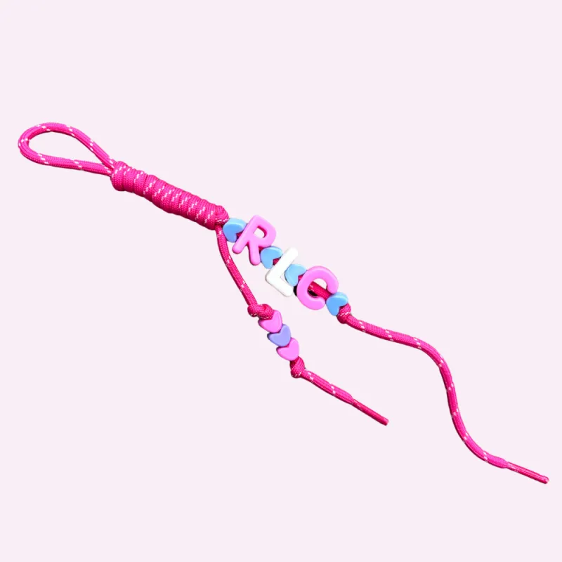 CUSTOM PINK CHARMIE ♡ personalizable bag charm sold by BFFS & BABES