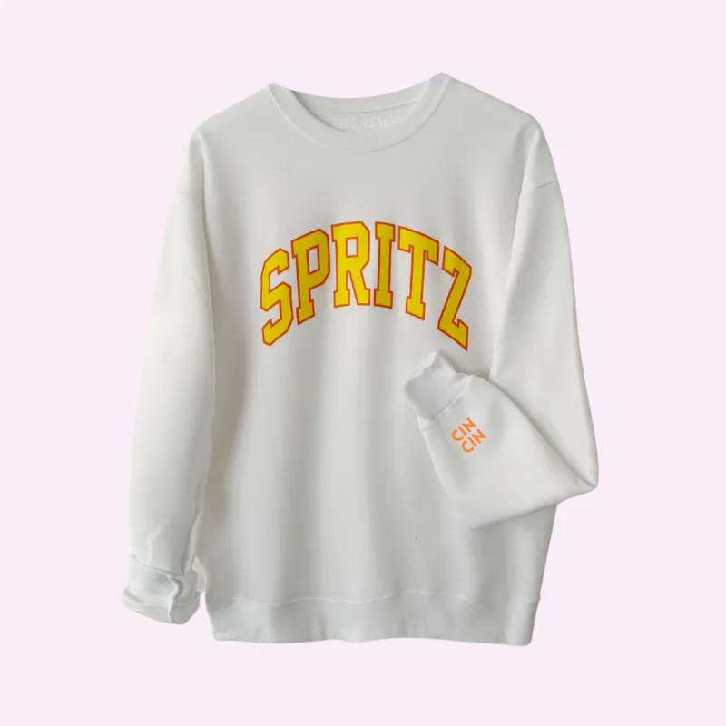 SPRITZ ♡ sweatshirt with customizable cuff sold by BFFS & BABES