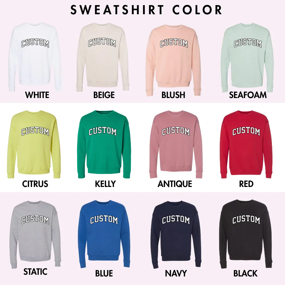 LOVE ON THE CUFF ♡ build your own varsity sweatshirt with personalized cuff sold by BFFS & BABES product image thumbnail 3