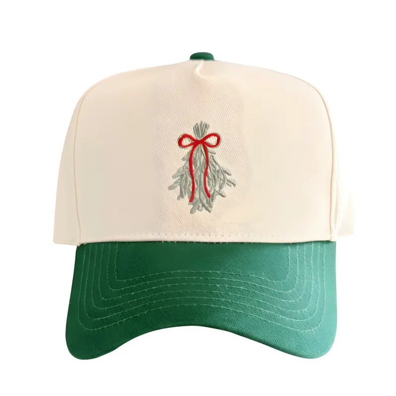MISTLETOE ♡ holiday junkie x embroidered hat sold by BFFS & BABES