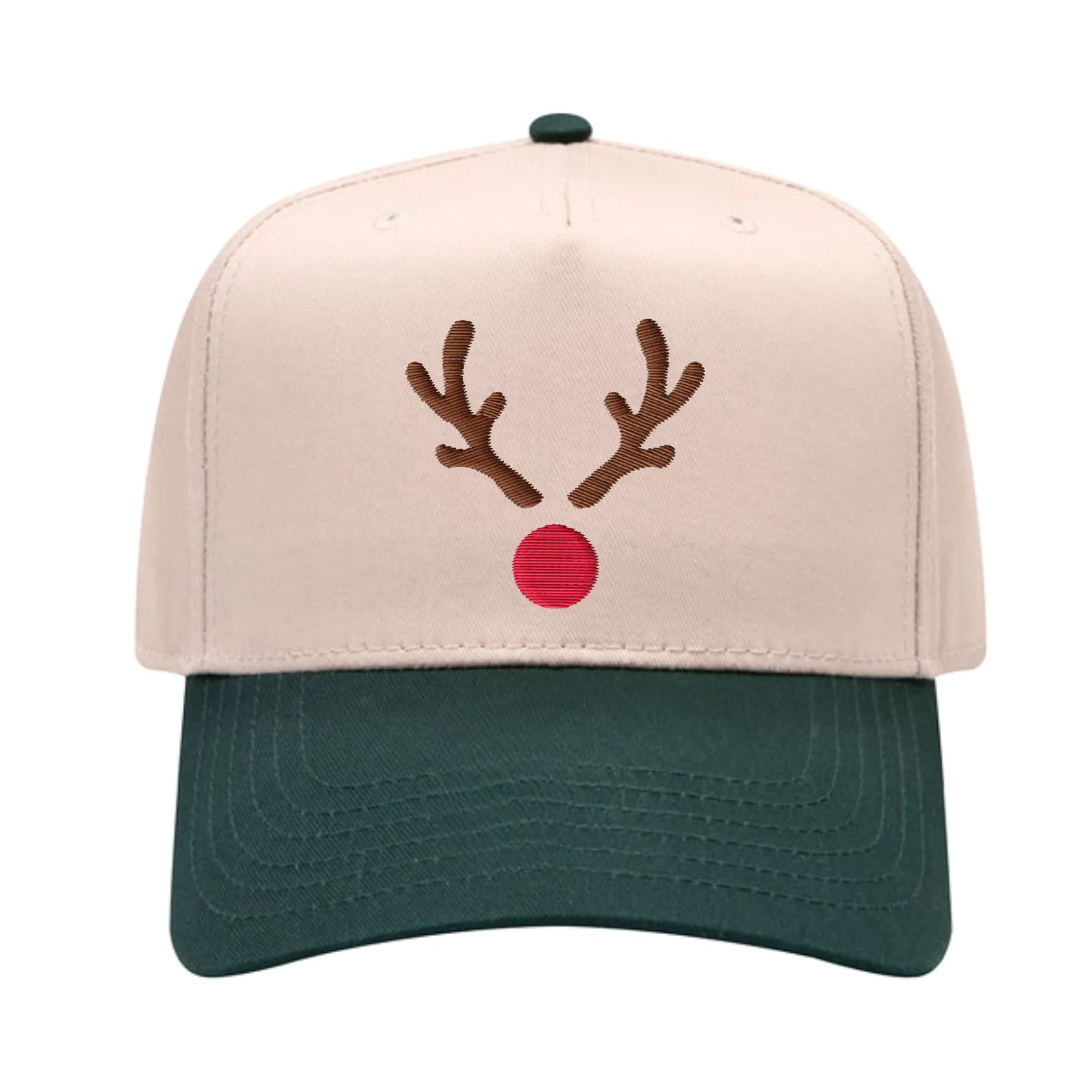 RUDOLPH HAT ♡ puff embroidered hat sold by BFFS & BABES