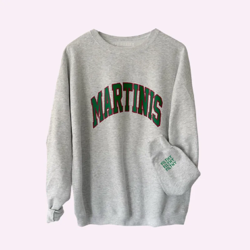 MARTINIS ♡ sweatshirt with customizable cuff sold by BFFS & BABES