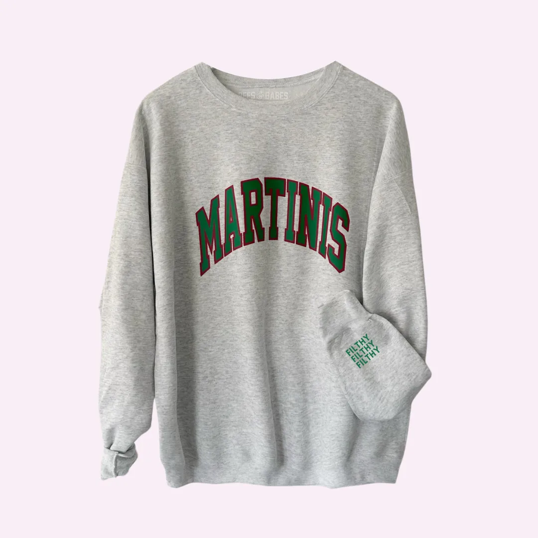MARTINIS ♡ sweatshirt with customizable cuff sold by BFFS & BABES