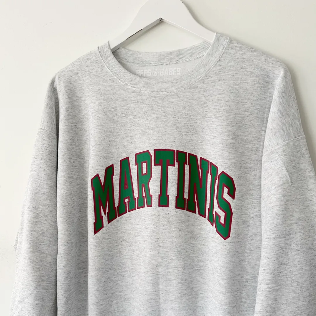 MARTINIS ♡ sweatshirt with customizable cuff sold by BFFS & BABES product image thumbnail 5