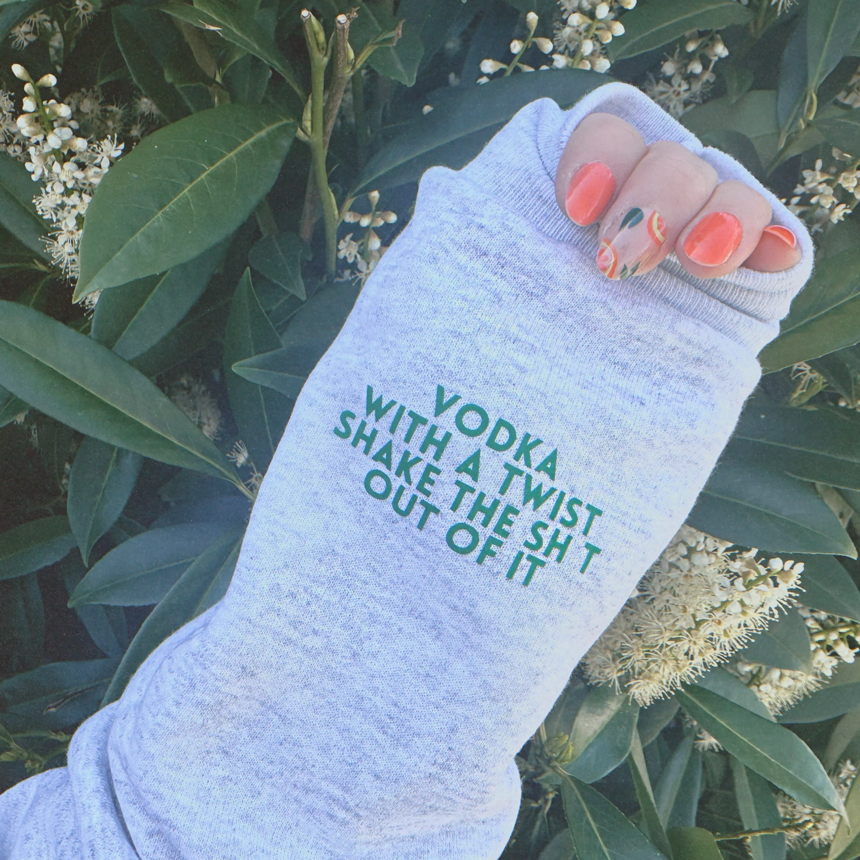 MARTINIS ♡ sweatshirt with customizable cuff sold by BFFS & BABES product image thumbnail 4