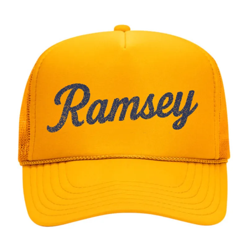 RAMSEY ♡ printed trucker hat sold by BFFS & BABES