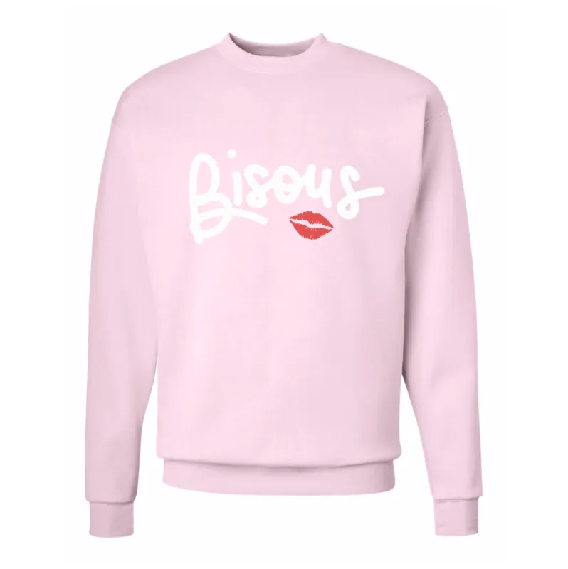 BISOUS ♡ printed sweatshirt made by BFFS & BABES