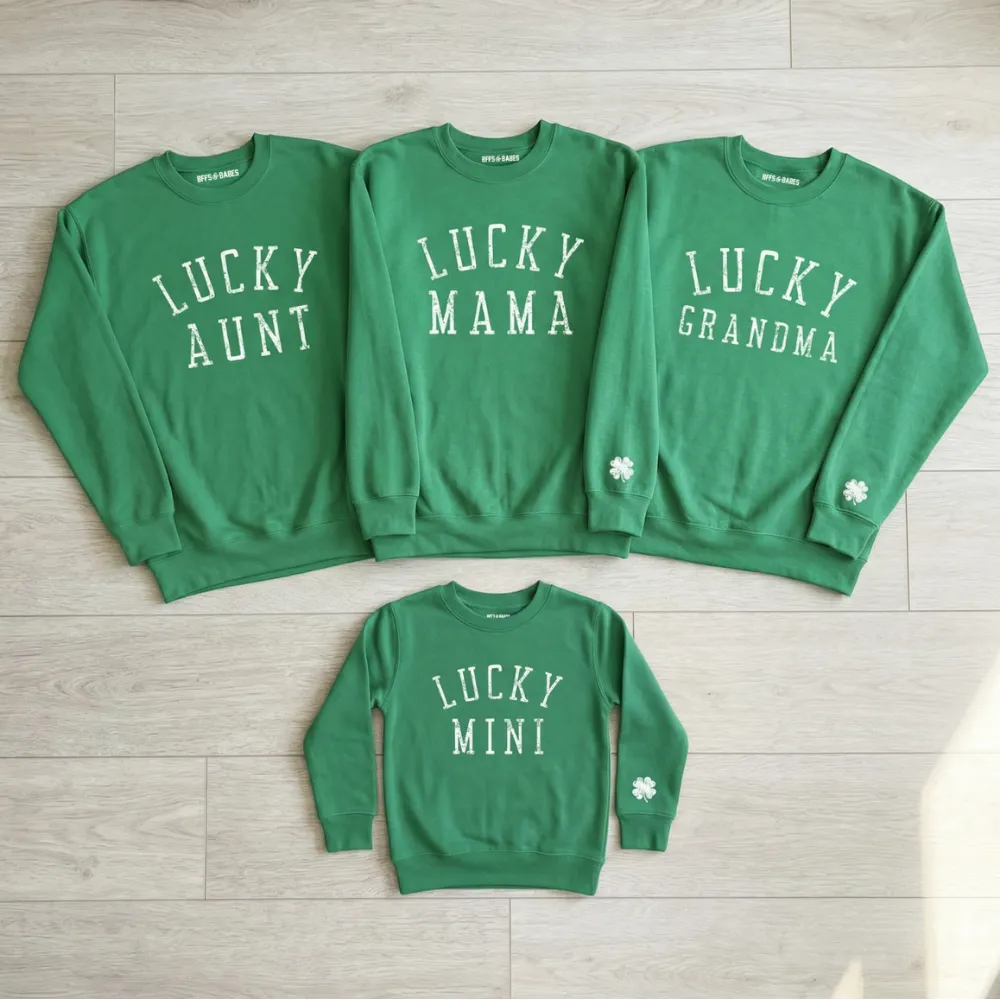 LUCKY GRANDMA ♡ printed graphic sweatshirt sold by BFFS & BABES product image thumbnail 2