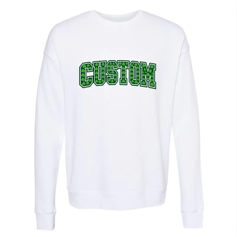 CUSTOM SHAMROCK ♡ adult personalized printed sweatshirt sold by BFFS & BABES
