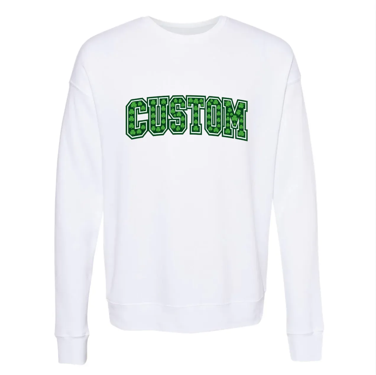 CUSTOM SHAMROCK ♡ adult personalized printed sweatshirt sold by BFFS & BABES