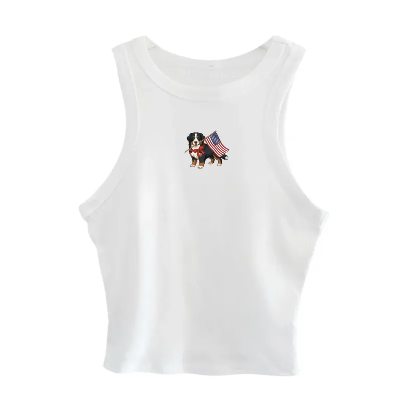 PATRIOTIC PET ♡ personalized printed tank made by BFFS & BABES