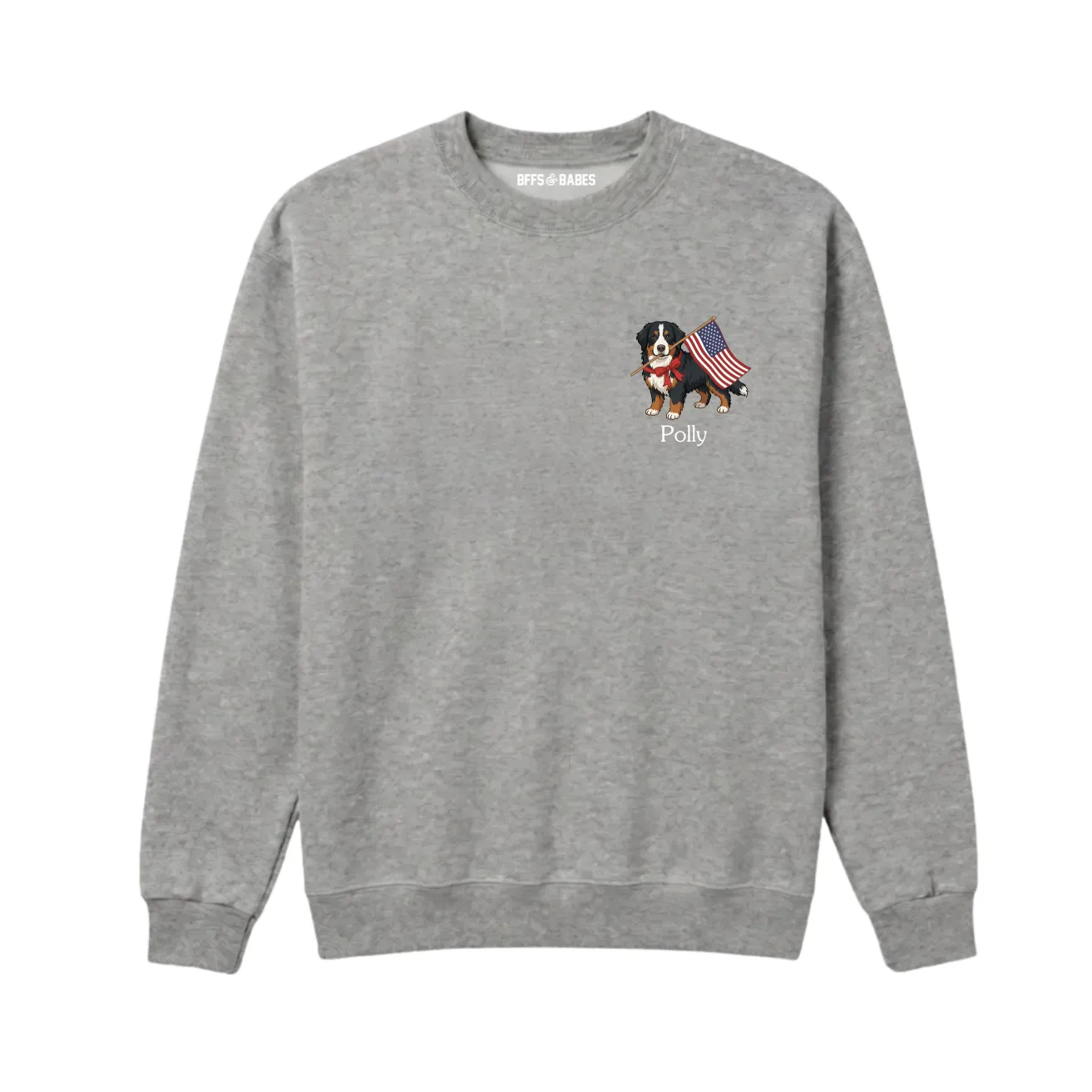 PATRIOTIC PET ♡ personalized printed sweatshirt sold by BFFS & BABES