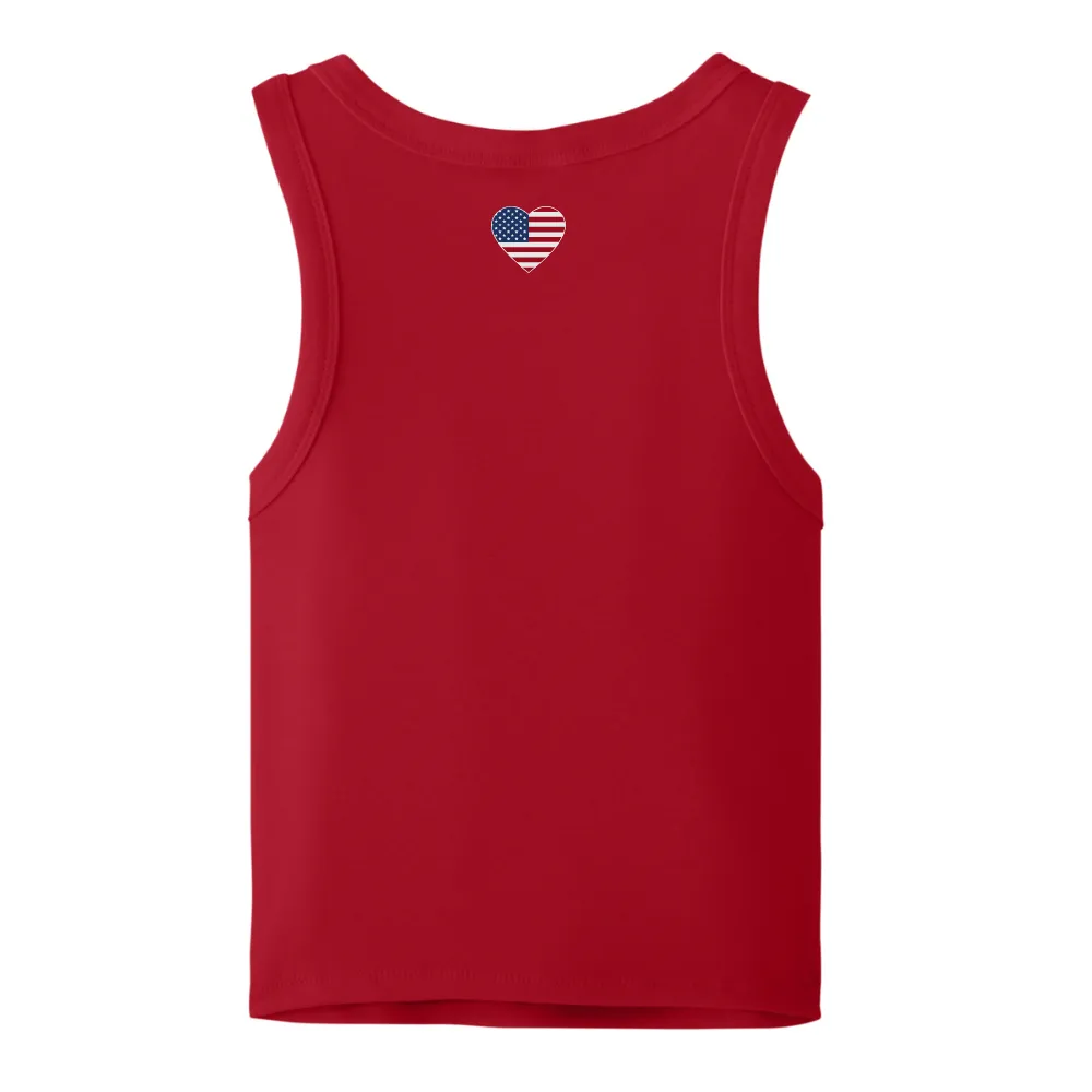 AMERICA ♡ printed tank sold by BFFS & BABES product image thumbnail 2
