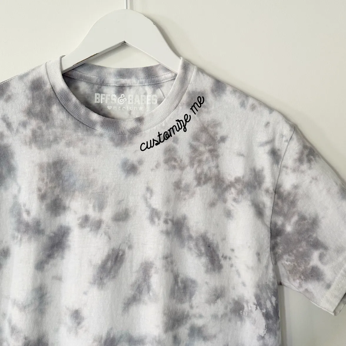 CUSTOM TEE ♡ personalized collar tie-dye tee sold by BFFS & BABES product image thumbnail 2