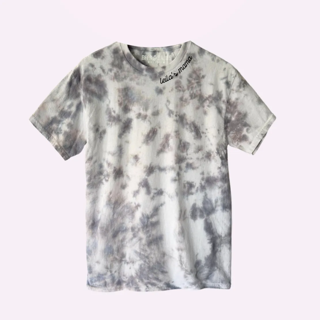 CUSTOM TEE ♡ personalized collar tie-dye tee sold by BFFS & BABES
