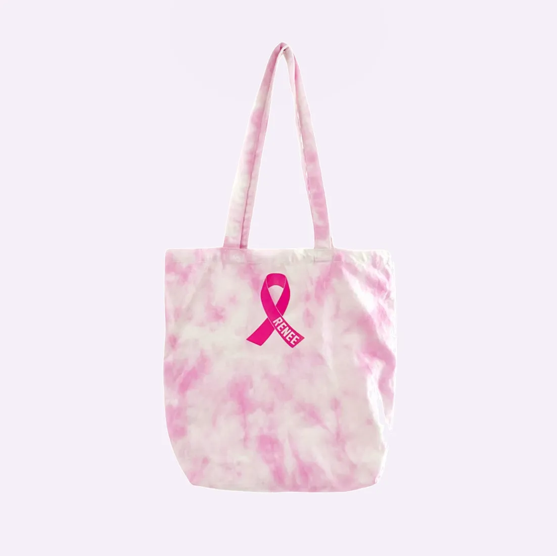 BCA TOTE ♡ pink tote with personalizable ribbon sold by BFFS & BABES
