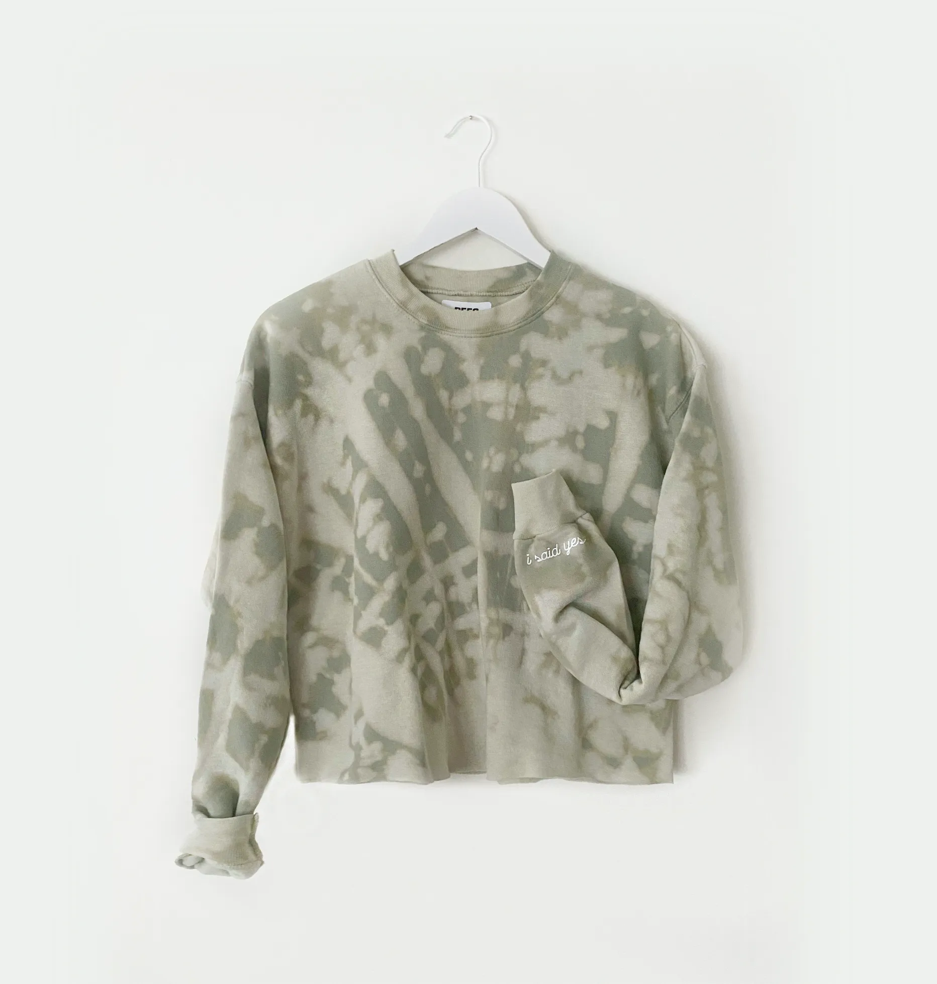 MOSS MOVES ENGAGED AF ♡ custom cuff cropped sweatshirt sold by BFFS & BABES product image thumbnail 5