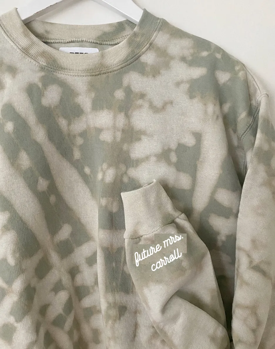 MOSS MOVES ENGAGED AF ♡ custom cuff cropped sweatshirt sold by BFFS & BABES product image thumbnail 3
