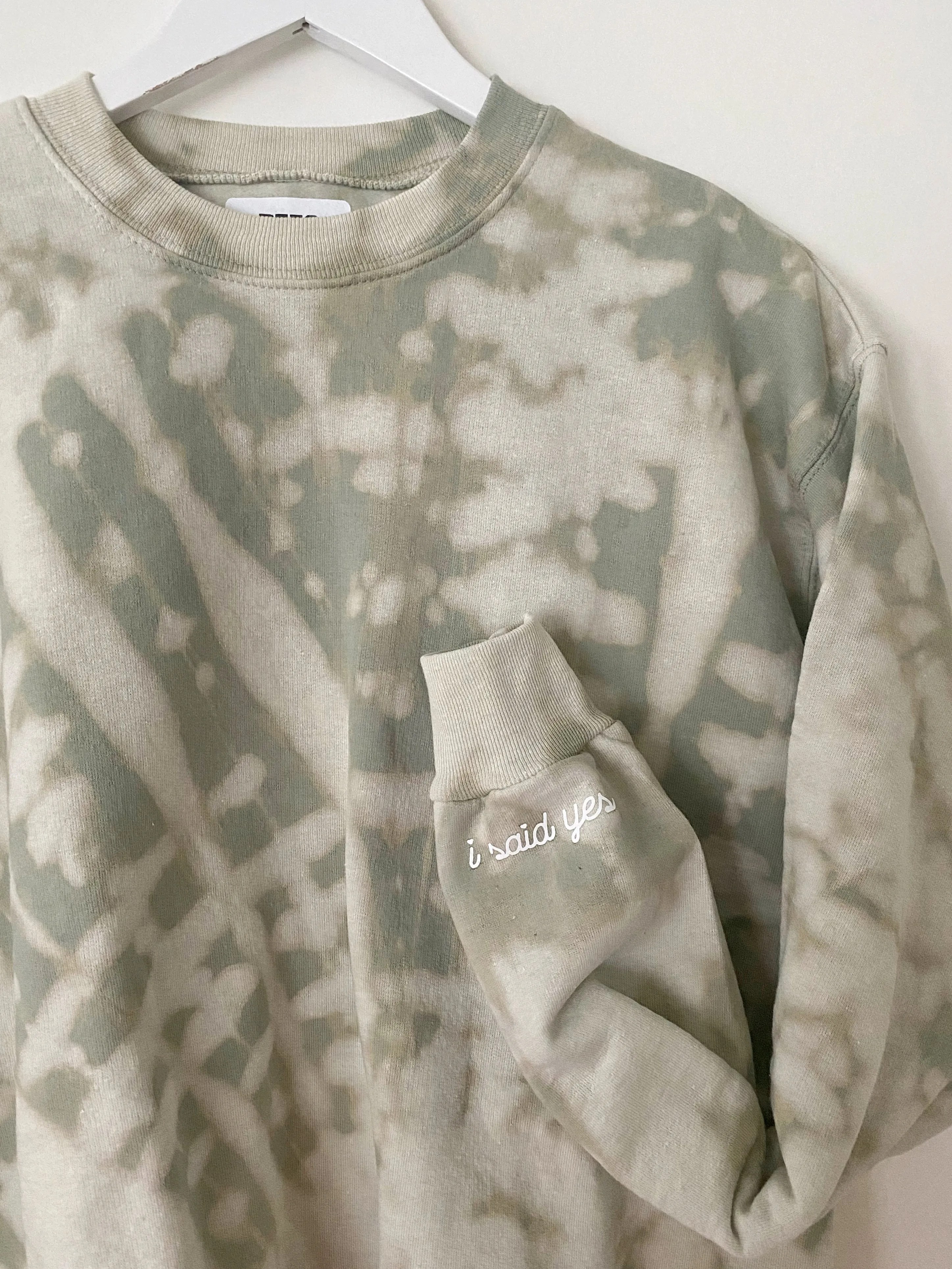 MOSS MOVES ENGAGED AF ♡ custom cuff cropped sweatshirt sold by BFFS & BABES product image thumbnail 4