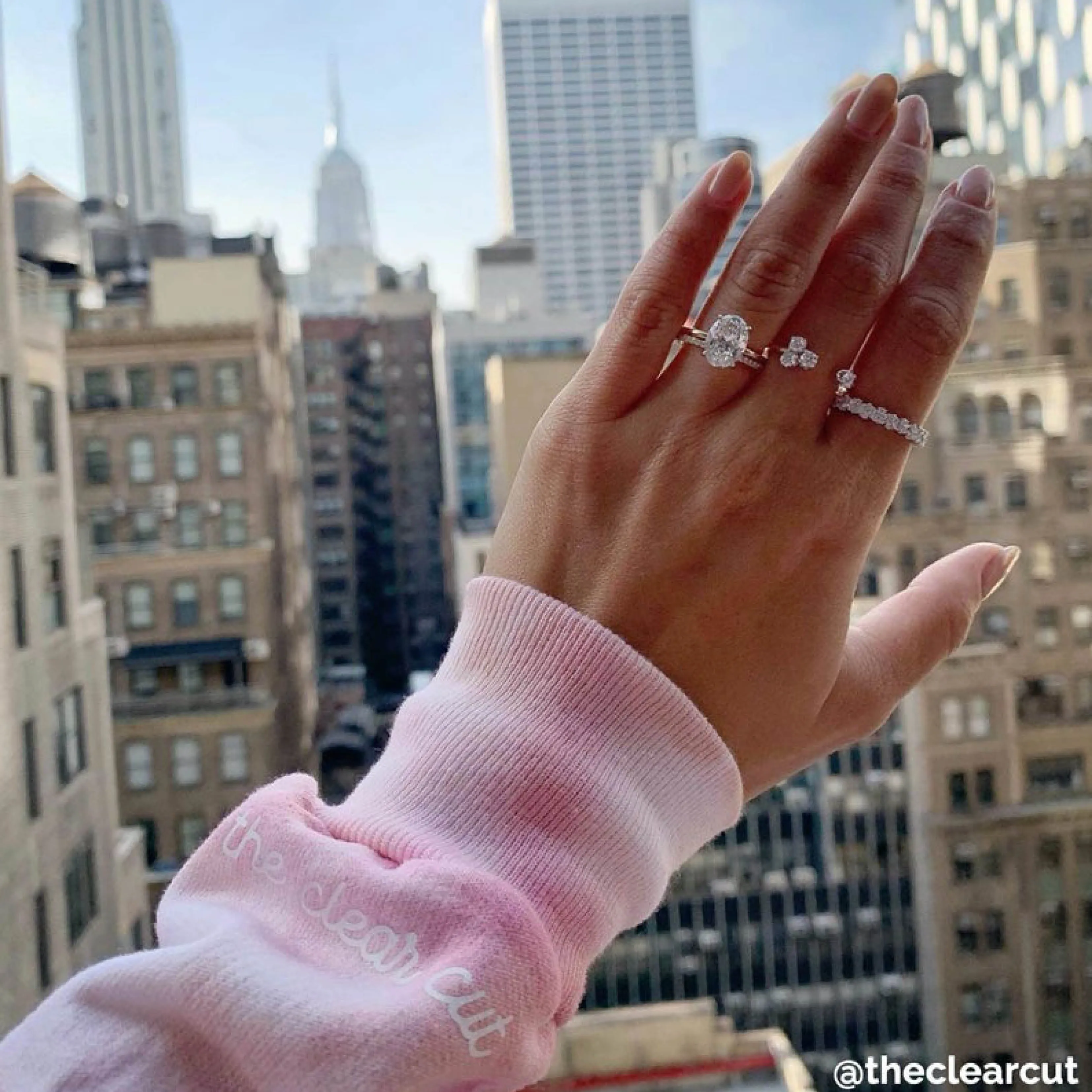 DUSTDYE ROSE ENGAGED AF ♡ custom cuff sweatshirt sold by BFFS & BABES product image thumbnail 5