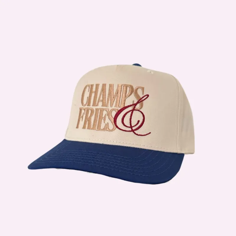 CHAMPS & FRIES ♡ embroidered classic hat sold by BFFS & BABES