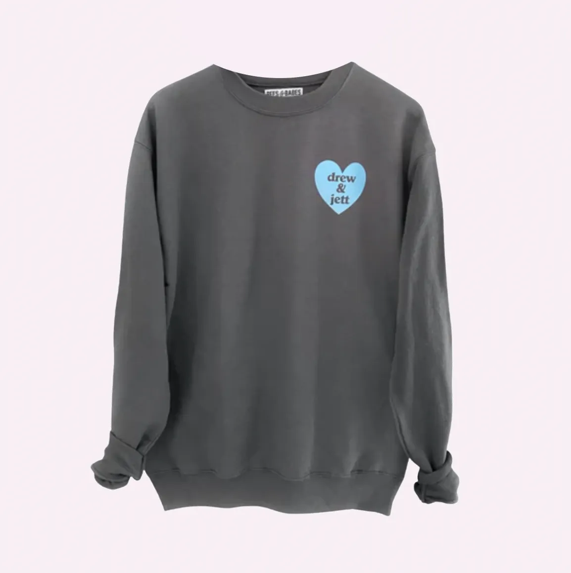HEART U MOST ♡ shadow gray adult sweatshirt sold by BFFS & BABES