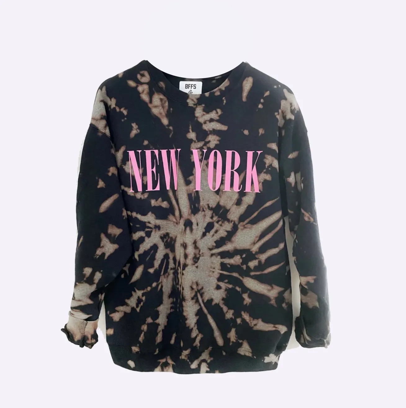 GLOW UP SWEATSHIRT ♡ flip it tie-dye sweatshirt sold by BFFS & BABES