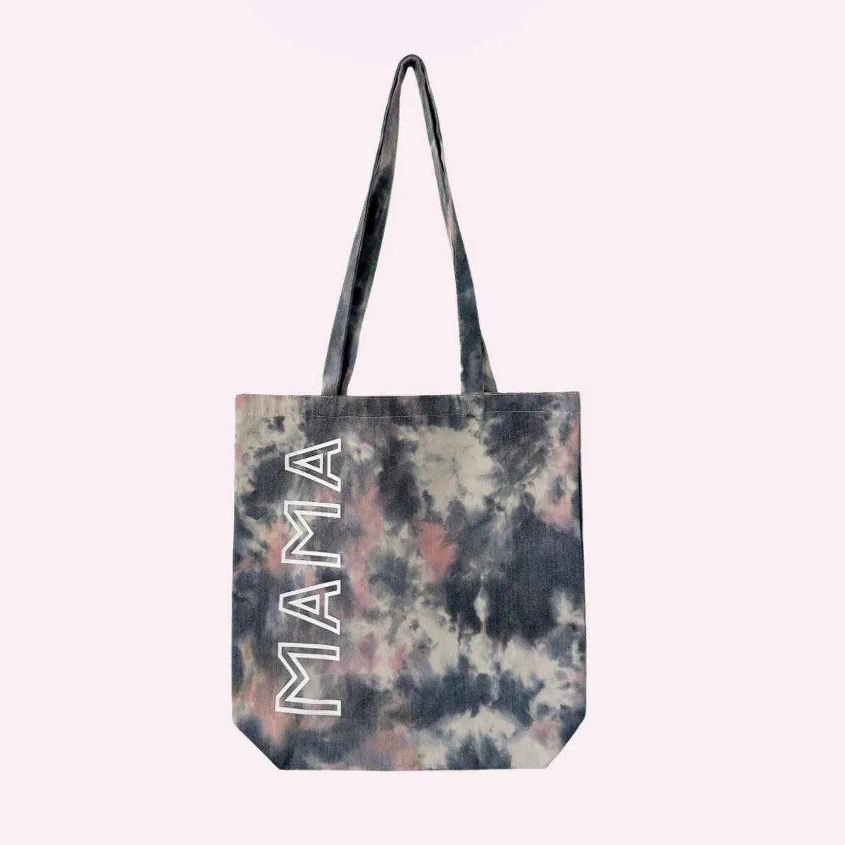 MAMA TOTE ♡ tie-dye tote bag with mama print sold by BFFS & BABES