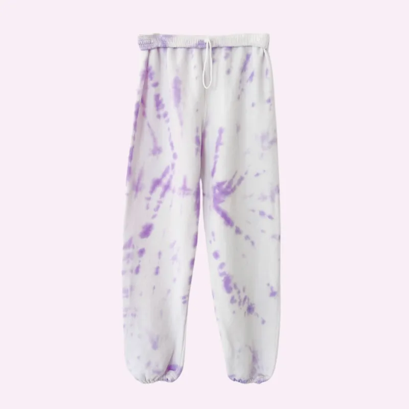 CRYSTAL BALLER SWEATS ♡ tie-dye boyfriend sweatpants sold by BFFS & BABES