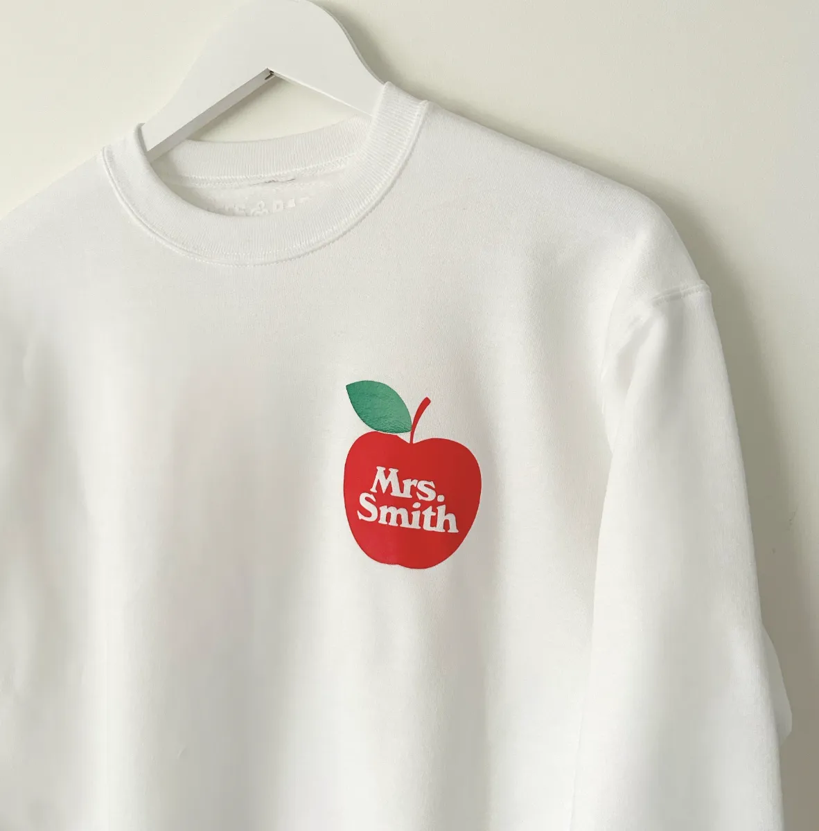 APPLE U MOST ♡ adult sweatshirt with personalized heart sold by BFFS & BABES product image thumbnail 2