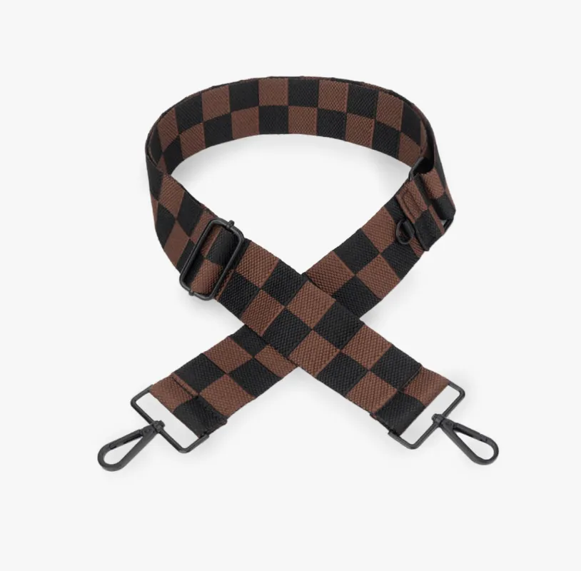 black and brown checkerboard strap sold by Citymouse