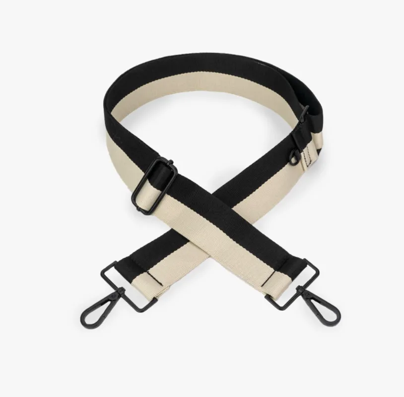 black + cream colorblock strap sold by Citymouse