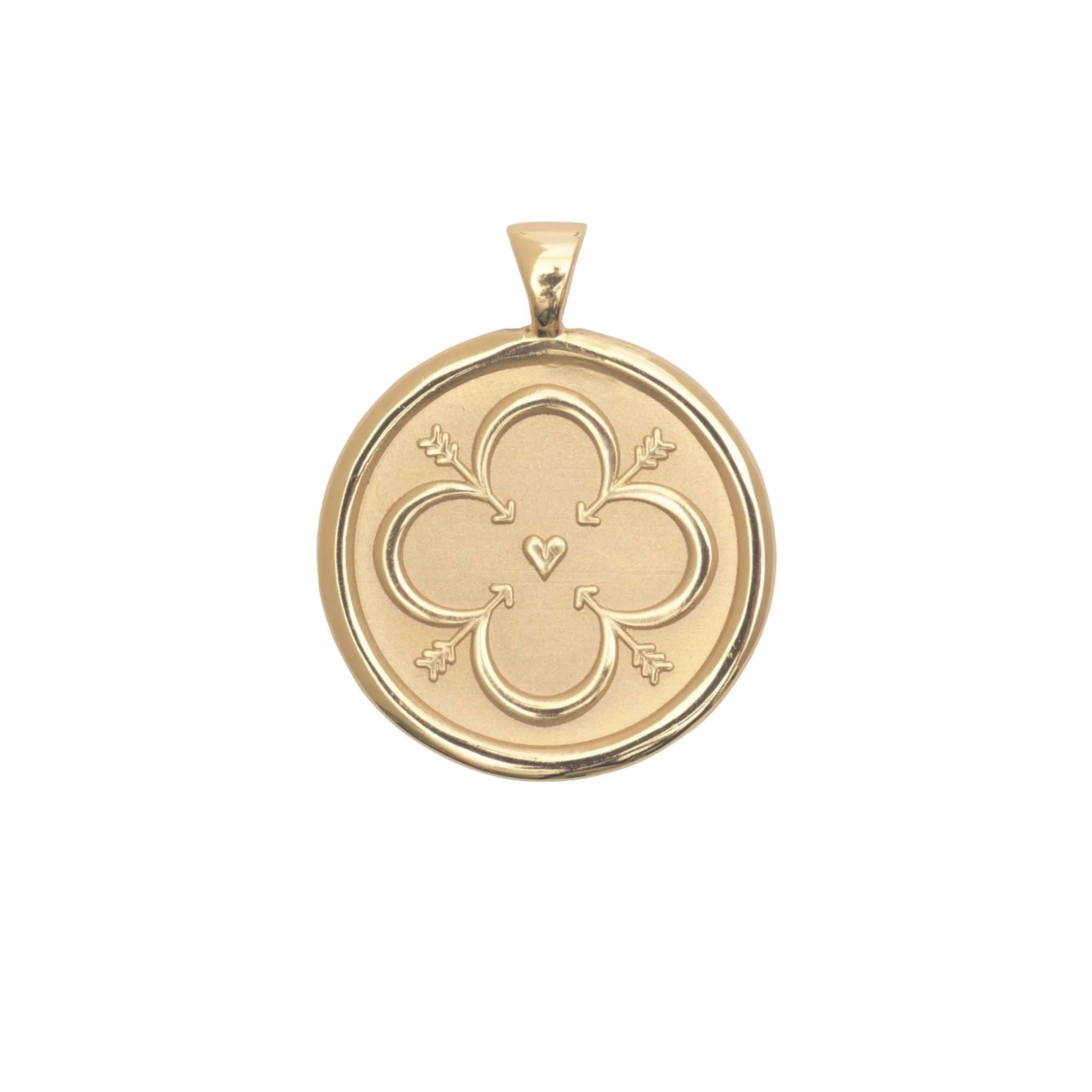 LOVE JW Original Pendant Coin in Solid Gold sold by Jane Win