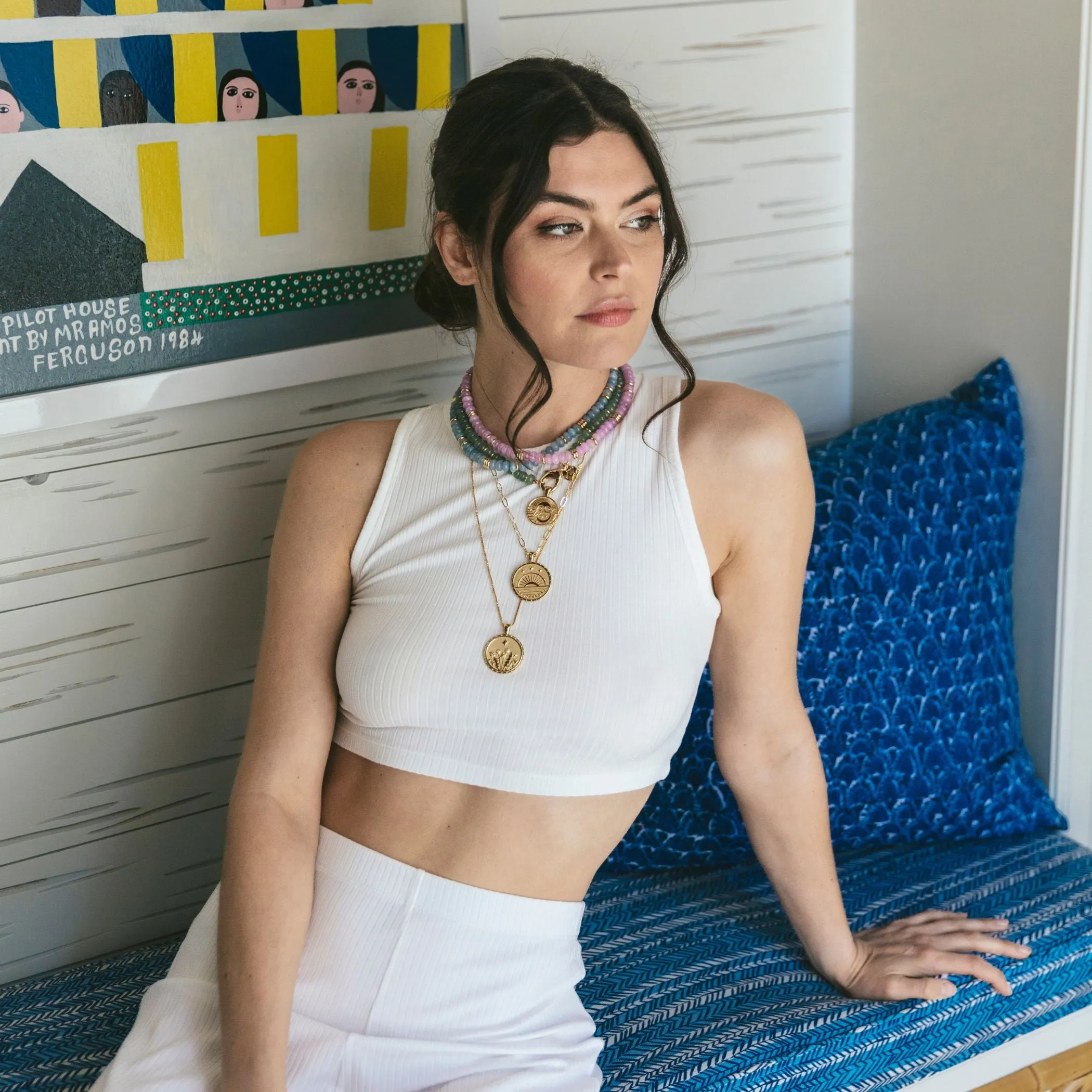 WANDERLUST Wildflowers JW Original Pendant Coin sold by Jane Win product image thumbnail 4